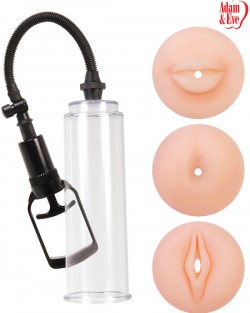Penis Pompası 3 Adet Silikon Başlıklı