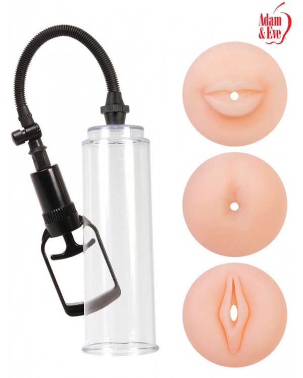 Penis Pompası 3 Adet Silikon Başlıklı