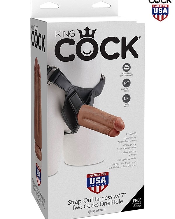 Çift Penisli İçi Dolu Belden Bağlamalı 18 cm