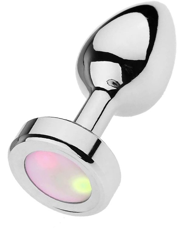 NOXXX Çelik Anal Plug Led Işıklı Orta Boy