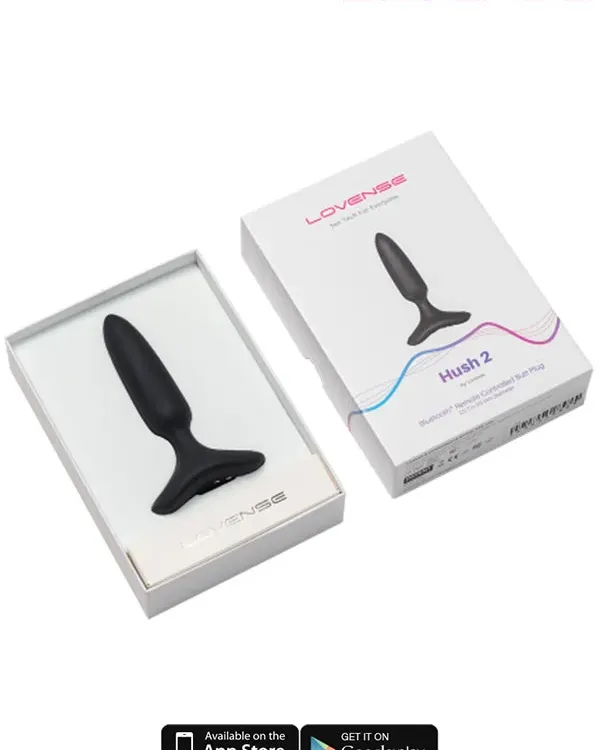 Lovense HUSH 2 Anal Plug 1.5" App Controlled