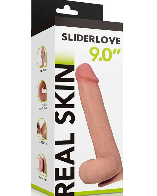 9" Dual Layer Oynar Derili Realistik Penis 23 cm