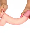9" Dual Layer Oynar Derili Realistik Penis 23 cm