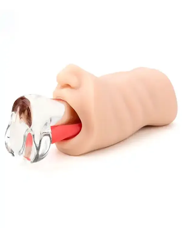Ağız ve Vajina Girişli Stroker Mastürbatör