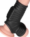 Vibrating Wave Knights Ring with Scrotum Sleeve
