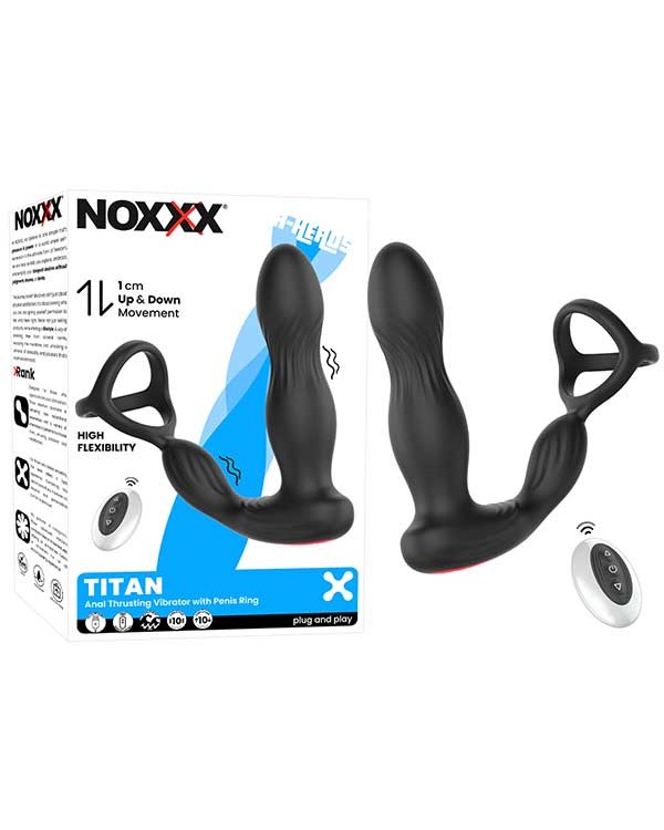 NOXXX Titan İleri Geri Hareketli Halkalı Anal Vibratör