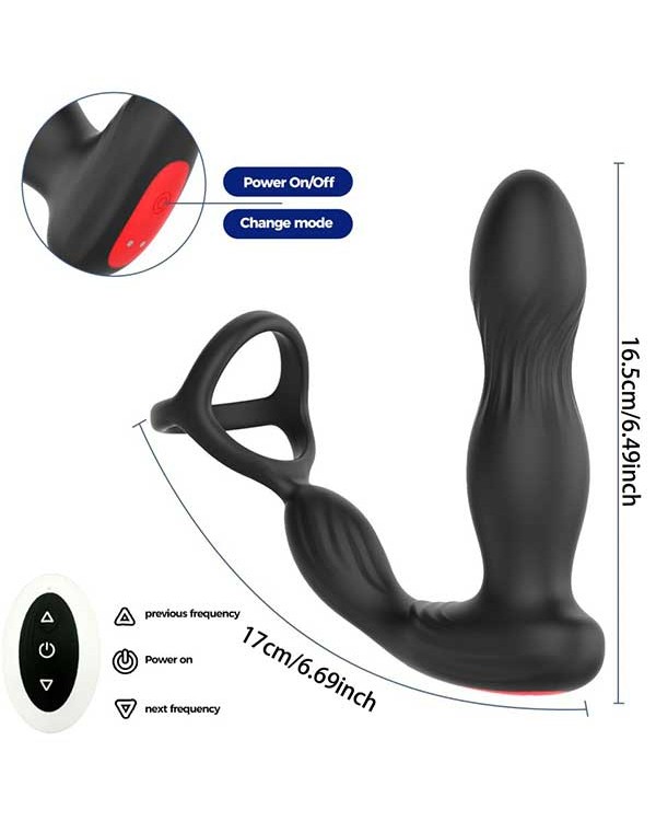 NOXXX Titan İleri Geri Hareketli Halkalı Anal Vibratör