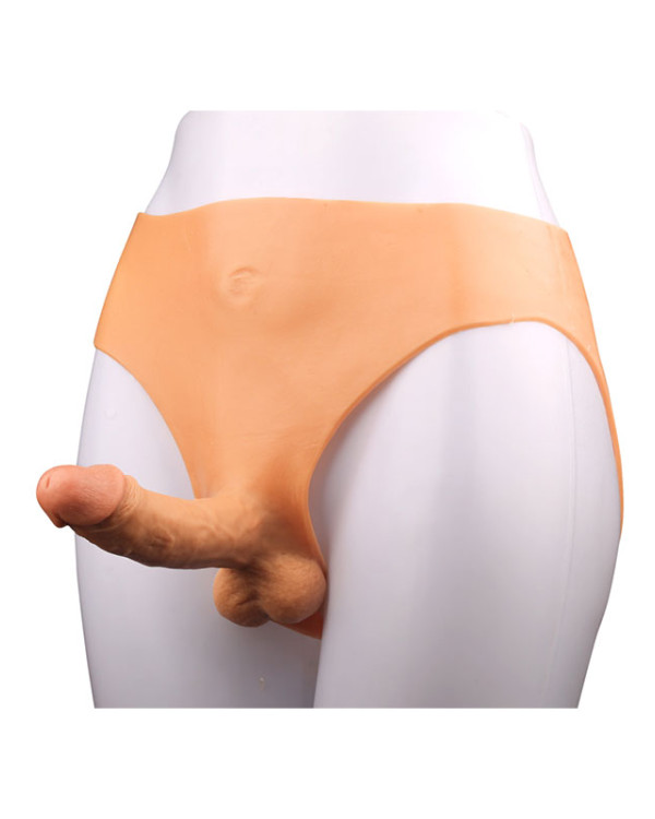 Giyilebilir İçi Dolu Silikon Dildo
